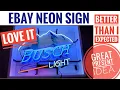 BUSH LIGHT Neon Sign LOVE IT GREAT GIFT MAN CAVE IDEA EBAY seller In Future Tech