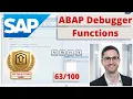 The 4 most important functions in the ABAP Debugger ABAP Tip