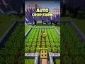 Minecraft Auto Crop Farm Easy Harvest System for Survival