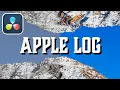 Struggling with Apple Log Watch This DaVinci Resolve Tutorial