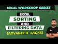 Data Sorting Filtering in Excel Basic Advanced