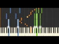 CHIMES (Hudson Mohawke) Piano Tutorial / Cover SYNTHESIA [full speed / 50% speed]