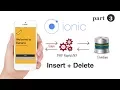 Ionic 3 Angular 4 Insert and Delete Feed with Token Based Restful API