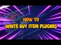 Tutorial - HOW TO WRITE BUY ITEM PLUGINS FOR POCKETMINE