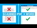 How to Convert a Scanned PDF to Word OCR - Actually Works