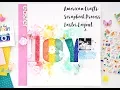 American Crafts Scrapbook Process Easter Layout