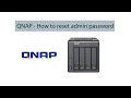How to reset admin password on your NAS