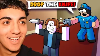 Becoming POLICE In MM2... (Gone Wrong)