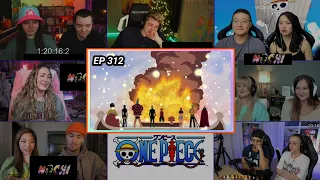 one piece going merrys farewell episode 312 reaction mashup 