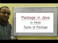 Package in Java in hindi Core java tutorial - 53