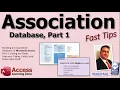 Microsoft Access Association Database Part 1 Groups Clubs Churches Schools etc