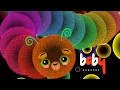 Cute Fluffy Caterpillar Bubbles Dance Party - Sensory Upbeat Music
