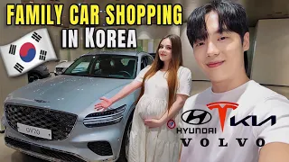 BABY IS COMING!🤰🏻🇰🇷 SHOPPING OUR FIRST FAMILY CAR IN KOREA(+PRICES💰) #lifeinkorea #pregnancy #korea 