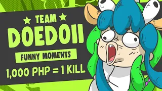 1000 PHP - 1 KILL FOR CHARITY | Team Doedoii funny moments MIC ON