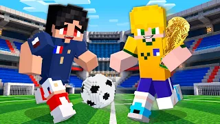 Viramos JOGADORES de FUTEBOL no Minecraft!