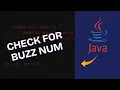 How to Check for Buzz Number in Java 2025