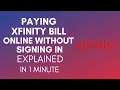 How To Pay Xfinity Bill Online Without Signing In
