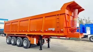 4 Axle 35CBM Dump Semi Trailer Test