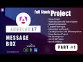 Angular 17 Message Box App Angular Project from scratch Part