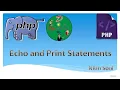 Lecture 8 Echo and Print Statements using PHP in Hindi By Nitin Soni