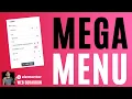 How to use the Mega Menu Widget Elementor Wordress Tutorial - Elementor Pro