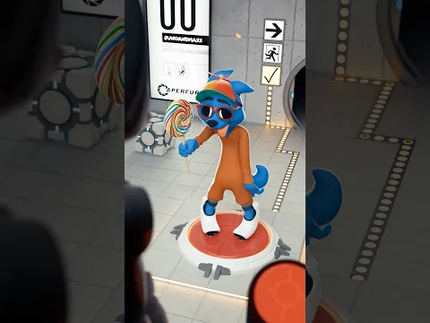 Maxx failed Portal test chamber 00. #portal #portal2 #3danimation #furry #comedy