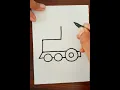 How To Draw Train For kids Easy Drawing And Coloring Ideas