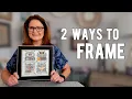 No Lacing Required Frame Your Cross Stitch at Home - on FlossTube