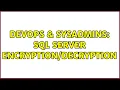 DevOps SysAdmins SQL Server
