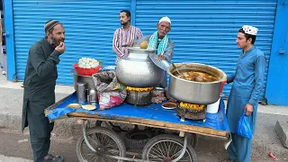 50 rs roadside pakistani breakfast lahori chana haleem pakistani cheapest street food