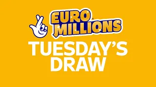 The National Lottery EuroMillions draw results from Tuesday 04 August 2026