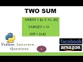 Find Out Pairs with given sum in an array in python of time complexity O n log n - FACEBOOK AMAZON