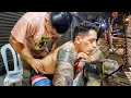 3AM Roadside Street Massage in Kuala Lumpur ASMR Street Sounds