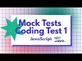 Mock Tests Coding Test 1 - Answers JavaScript NxtWave CCBP 4 0