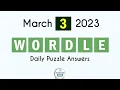 Wordle March 3 2023 Today Answer
