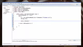 Java Tutorial 39 How to Read file using Java
