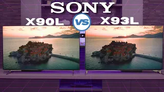 Sony TV Comparison X90L VS X93L