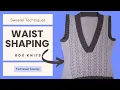 How to Add Waist Shaping to a Sweater Technique Tuesday