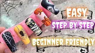 QUICK EASY Halloween nail designs in DEPTH tutorial