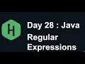 Day 28 Regular Expressions Hacker Rank Java 30 Days of Code