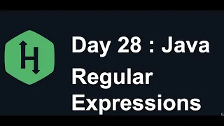 Day 28 Regular Expressions Hacker Rank Java 30 Days of Code