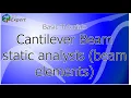 Ansys Tutorial Cantilever beam static analysis beam elements