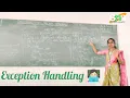 Exception Handling Python Programming SNSINSTITUTIONS
