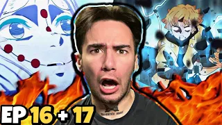 Download DEMON SLAYER - Episode 16 AND 17 (REACTION) MP3