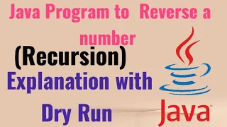 Reverse a number using recursion ISC XI and XII