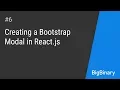 Creating a bootstrap modal in React JS Episode 6