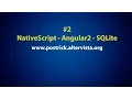 SQLite in a NativeScript App with Angular 2 Tutorial