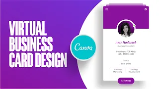 How to Create a Professional Virtual Signature Business Card in Canva | FREE | Canva Pro Tutorial