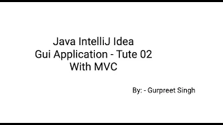 MVC Java Tutorial C Explained Model-View-Controller