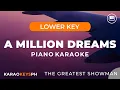 Download Lagu A Million Dreams - The Greatest Showman (Lower Key - Piano Karaoke)